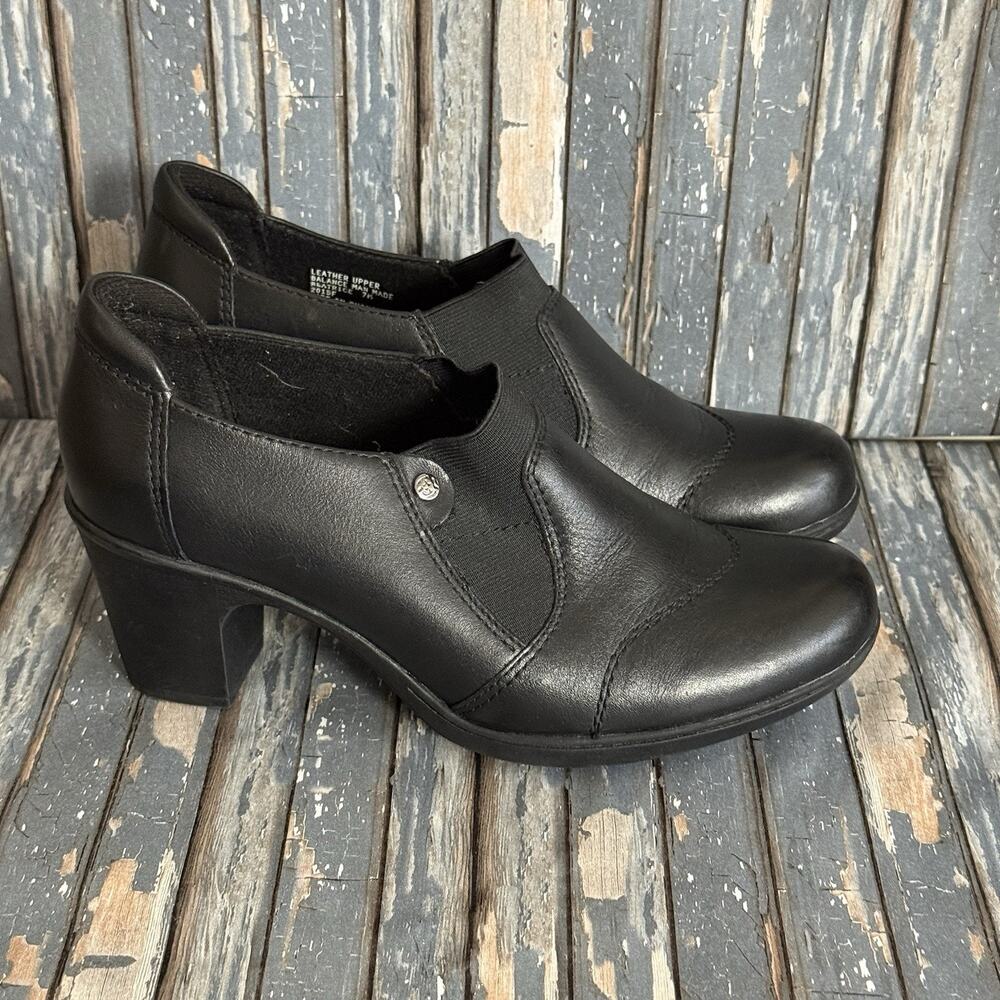 Earth Origins by Earth Beatrice Black Leather Booties Shoes Size 7M